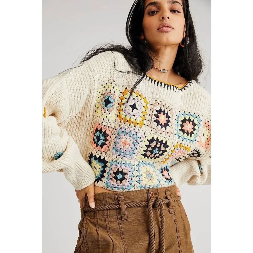 Free People Ambrose Crochet Pullover $298 - Picture 2 of 10